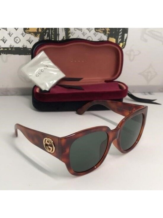 New Authentic Gucci Brown Sunglasses GG0142SA 002 main image 6
